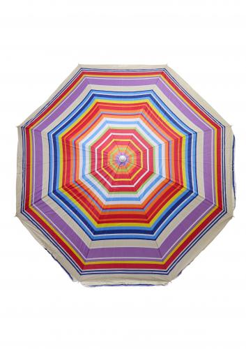 Зонт пляжный фольгированный с наклоном 200 см (6 расцветок) 12 шт/упак ZHU-200 - фото 5